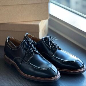 Meermin Black Split Toe Blucher / Derbies